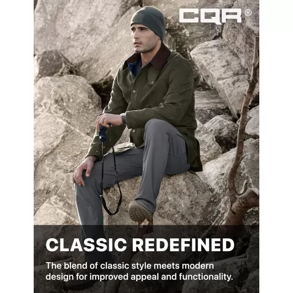 CQR Mens Flannel Lined Shirt Jackets Long Sleeved Rugged Plaid Cotton Brushed Suede Shirt JacketHuntsman Forest Oasis