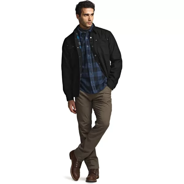 CQR Mens Flannel Lined Shirt Jackets Long Sleeved Rugged Plaid Cotton Brushed Suede Shirt JacketStealth Forest Oasis