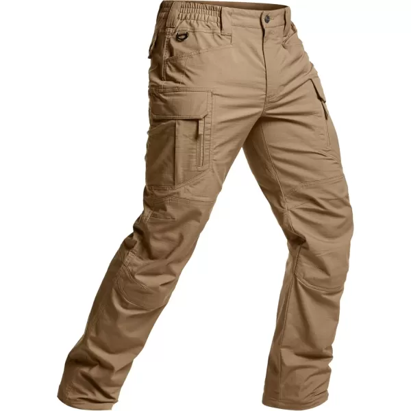 CQR Mens Flex Stretch Tactical Pants Water Resistant Ripstop Cargo Pants Lightweight EDC Outdoor Work Hiking Pants