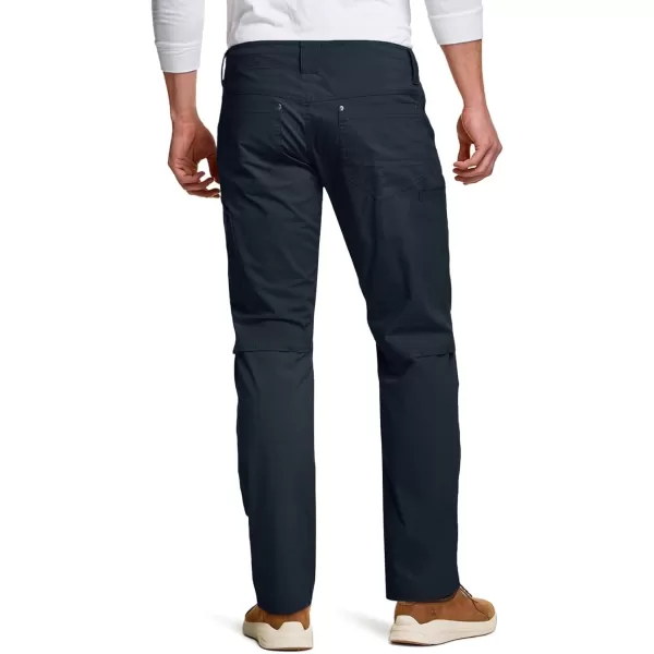 CQR Mens Vent Stretch Pants Quick Dry Lightweight Casual Cargo Pants Water Resistant StraightFit Utility Work PantsSedona Operator Navy