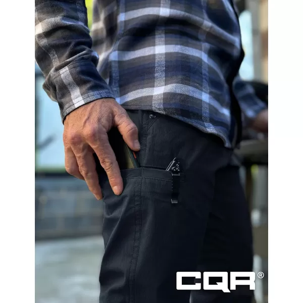 CQR Mens Vent Stretch Pants Quick Dry Lightweight Casual Cargo Pants Water Resistant StraightFit Utility Work PantsSedona Operator Navy