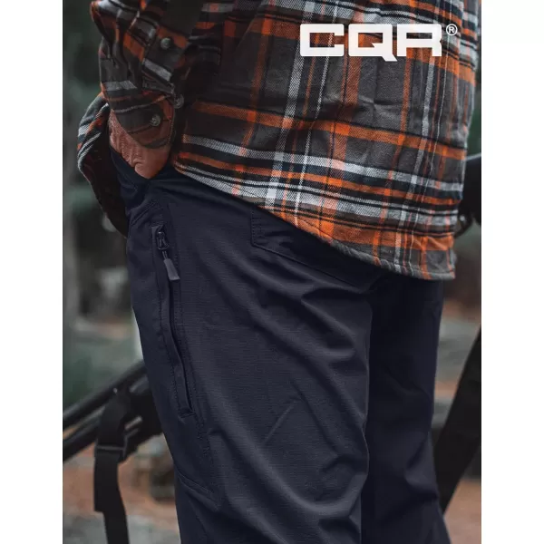 CQR Mens Vent Stretch Pants Quick Dry Lightweight Casual Cargo Pants Water Resistant StraightFit Utility Work PantsShenandoah Navy