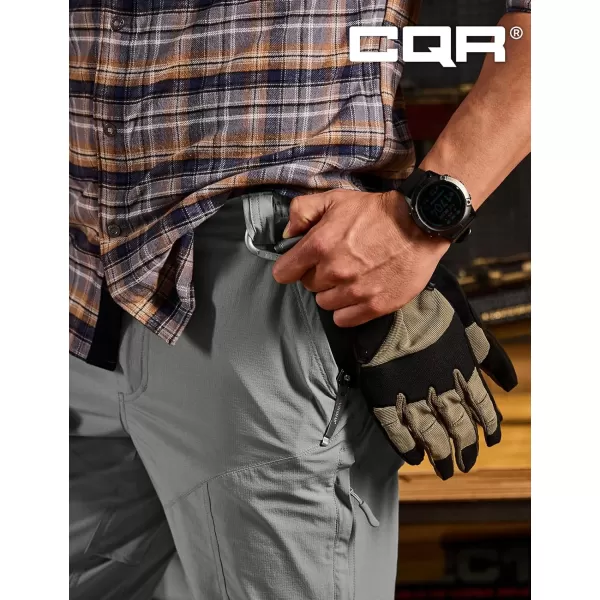 CQR Mens Vent Stretch Pants Quick Dry Lightweight Casual Cargo Pants Water Resistant StraightFit Utility Work PantsShenandoah Sage