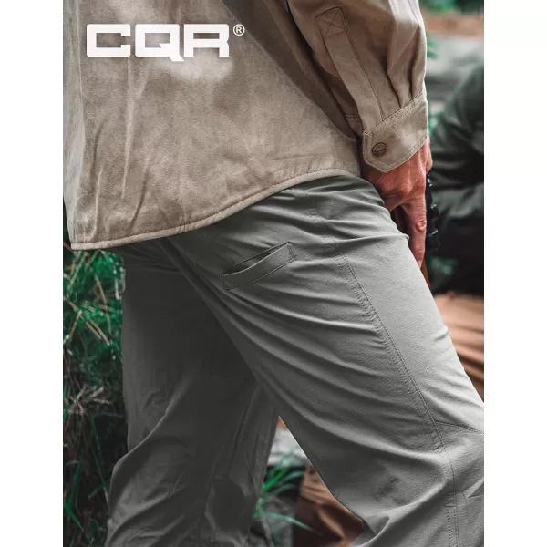 CQR Mens Vent Stretch Pants Quick Dry Lightweight Casual Cargo Pants Water Resistant StraightFit Utility Work PantsShenandoah Sage