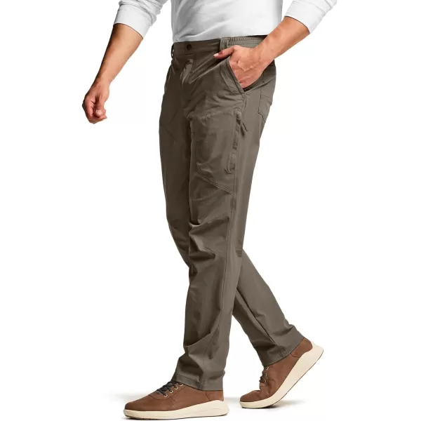 CQR Mens Vent Stretch Pants Quick Dry Lightweight Casual Cargo Pants Water Resistant StraightFit Utility Work PantsShenandoah Sand Khaki