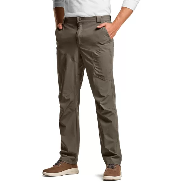 CQR Mens Vent Stretch Pants Quick Dry Lightweight Casual Cargo Pants Water Resistant StraightFit Utility Work PantsShenandoah Sand Khaki