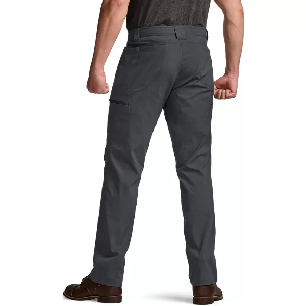 CQR Mens Vent Stretch Pants Quick Dry Lightweight Casual Cargo Pants Water Resistant StraightFit Utility Work PantsSpectre Pants Charcoal