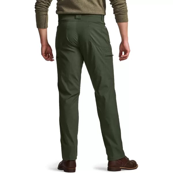 CQR Mens Vent Stretch Pants Quick Dry Lightweight Casual Cargo Pants Water Resistant StraightFit Utility Work PantsSpectre Pants Dark Spruce