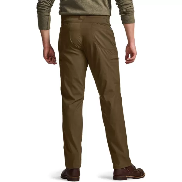 CQR Mens Vent Stretch Pants Quick Dry Lightweight Casual Cargo Pants Water Resistant StraightFit Utility Work PantsSpectre Pants Walnut