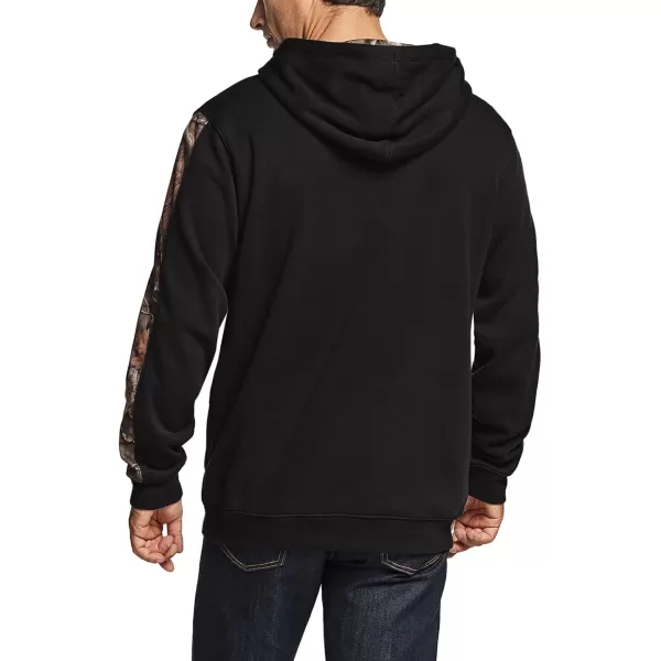 CQR Mens Winter Fleece Pullover Hoodies Thermal Long Sleeve Hooded Sweatshirt CottonBlend OutdoorTactical ShirtsFleece Camo Hoodie Black