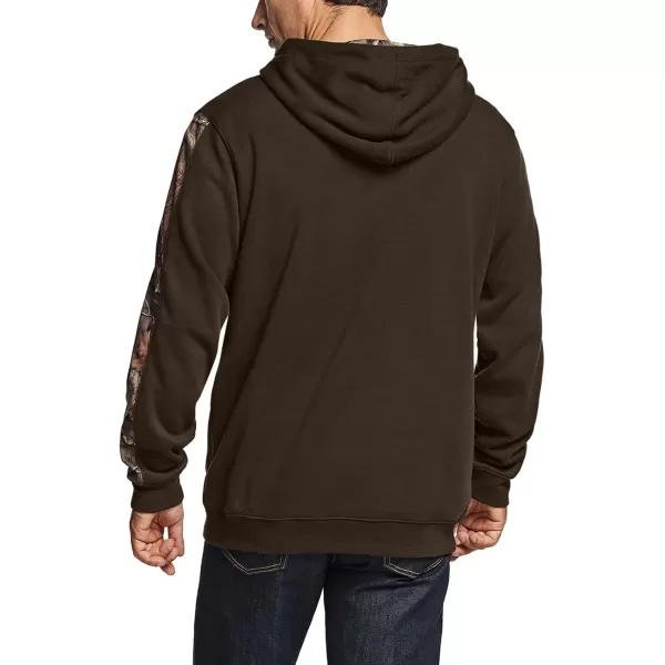 CQR Mens Winter Fleece Pullover Hoodies Thermal Long Sleeve Hooded Sweatshirt CottonBlend OutdoorTactical ShirtsFleece Camo Hoodie Brown