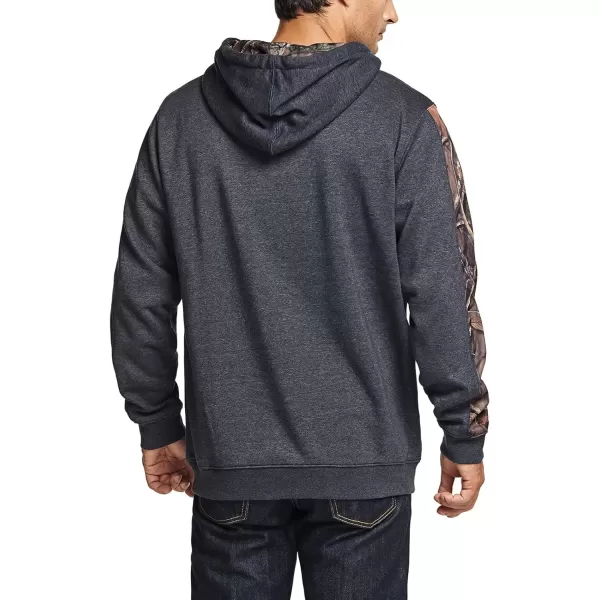 CQR Mens Winter Fleece Pullover Hoodies Thermal Long Sleeve Hooded Sweatshirt CottonBlend OutdoorTactical ShirtsFleece Camo Hoodie Charcoal Heather