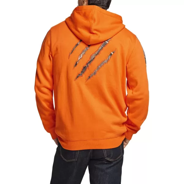 CQR Mens Winter Fleece Pullover Hoodies Thermal Long Sleeve Hooded Sweatshirt CottonBlend OutdoorTactical ShirtsFleece Fullzip Hoodie Orange