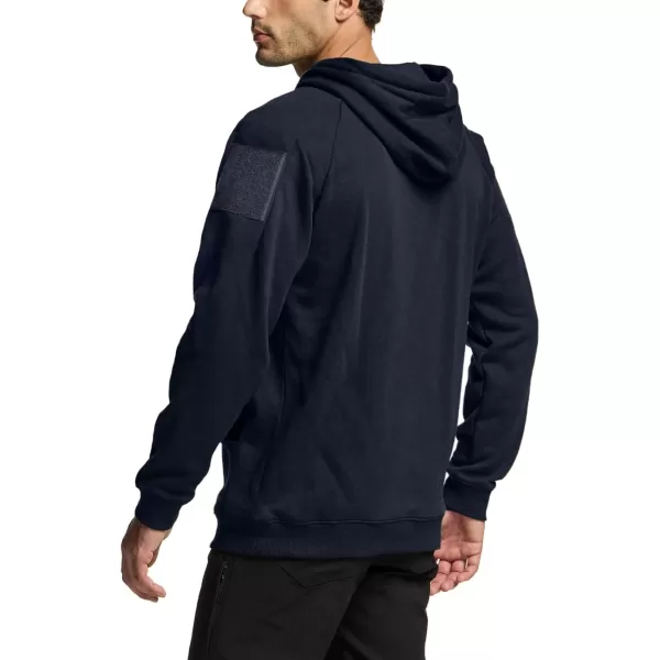 CQR Mens Winter Fleece Pullover Hoodies Thermal Long Sleeve Hooded Sweatshirt CottonBlend OutdoorTactical ShirtsFleece Tactical Hoodie Navy