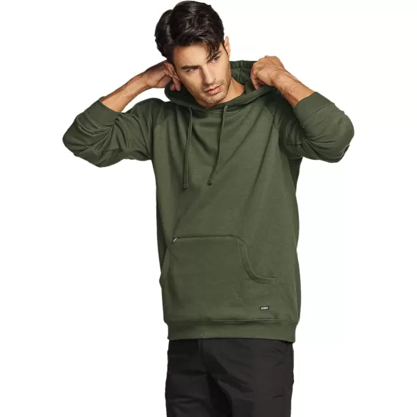 CQR Mens Winter Fleece Pullover Hoodies Thermal Long Sleeve Hooded Sweatshirt CottonBlend OutdoorTactical ShirtsFleece Tactical Hoodie Olive