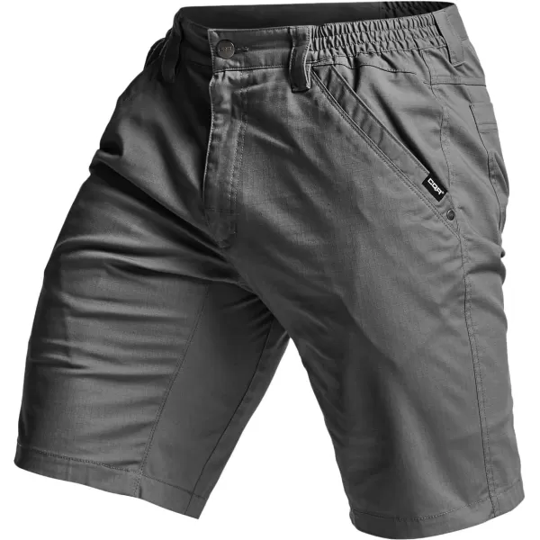 CQR Mens Flex Casual Cargo Shorts Lightweight Water Resistant Golf Shorts Stretch Tactical Work Shorts with MultiPocketNegotiator Charcoal