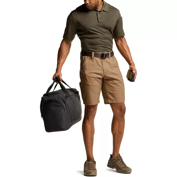 CQR Mens Flex Casual Cargo Shorts Lightweight Water Resistant Golf Shorts Stretch Tactical Work Shorts with MultiPocketNegotiator Cougar