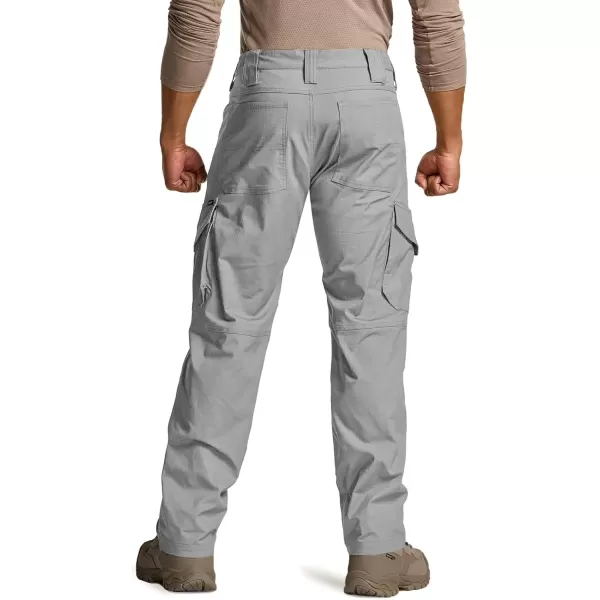 CQR Mens Flex Ripstop Tactical Pants Water Resistant Stretch Cargo Pants Lightweight EDC Hiking Work PantsDura Flex Mag Pocket Stone