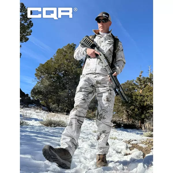 CQR Mens Flex Ripstop Tactical Pants Water Resistant Stretch Cargo Pants Lightweight EDC Hiking Work PantsPrint Dura Flex Mag Pocket Utility Camo Black