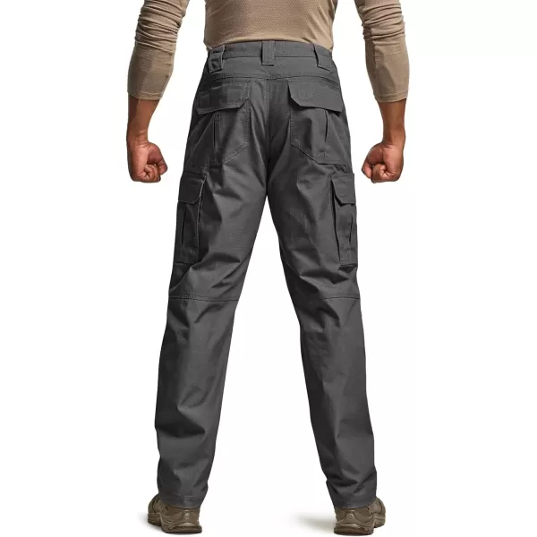 CQR Mens Tactical Pants Water Resistant Ripstop Cargo Pants Lightweight EDC Work Hiking Pants Outdoor ApparelRaider Charcoal