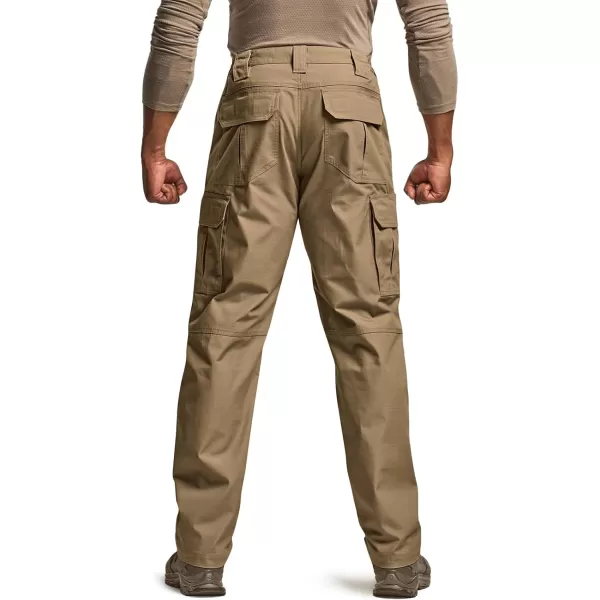 CQR Mens Tactical Pants Water Resistant Ripstop Cargo Pants Lightweight EDC Work Hiking Pants Outdoor ApparelRaider Cougar