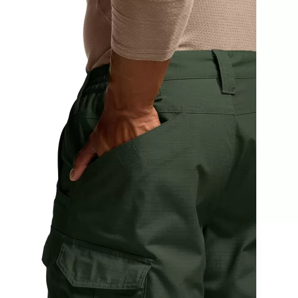 CQR Mens Tactical Pants Water Resistant Ripstop Cargo Pants Lightweight EDC Work Hiking Pants Outdoor ApparelRaider Mag Pocket Green Kelp