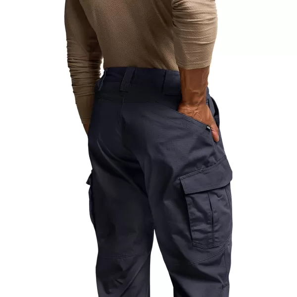 CQR Mens Tactical Pants Water Resistant Ripstop Cargo Pants Lightweight EDC Work Hiking Pants Outdoor ApparelRaider Mag Pocket Police Navy