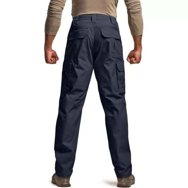 CQR Mens Tactical Pants Water Resistant Ripstop Cargo Pants Lightweight EDC Work Hiking Pants Outdoor ApparelRaider Police Navy