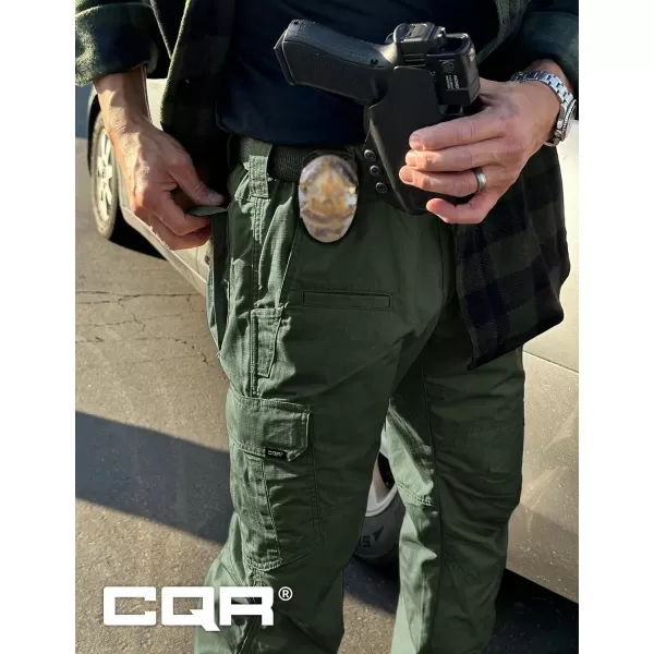 CQR Mens Tactical Pants Water Resistant Ripstop Cargo Pants Lightweight EDC Work Hiking Pants Outdoor ApparelRaider Police Navy