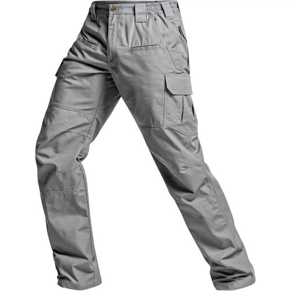 CQR Mens Tactical Pants Water Resistant Ripstop Cargo Pants Lightweight EDC Work Hiking Pants Outdoor ApparelRaider Stone