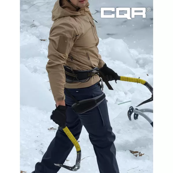 CQR Mens Winter Waterproof Tactical Pants Softshell Fleece Lined Snow Ski Cargo Pants Thermal Outdoor Hiking Work PantsRecon Operator Navy