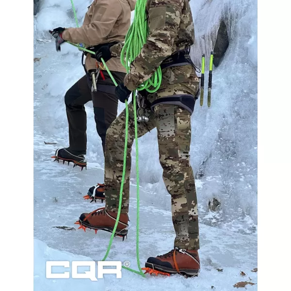 CQR Mens Winter Waterproof Tactical Pants Softshell Fleece Lined Snow Ski Cargo Pants Thermal Outdoor Hiking Work PantsRecon Utility Camo