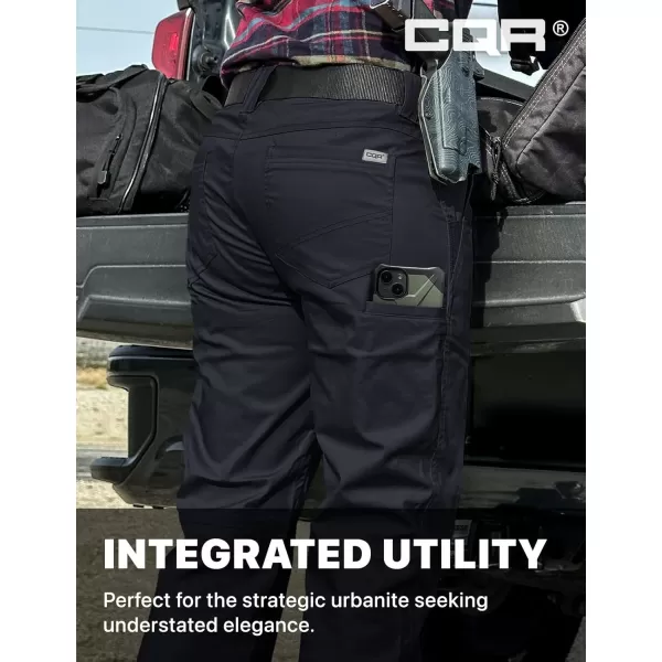 CQR Womens Flex Stretch Tactical Pants Outdoor Hiking Pants with Pockets Water Resistant Ripstop Work PantsSub Rosa Operator Navy