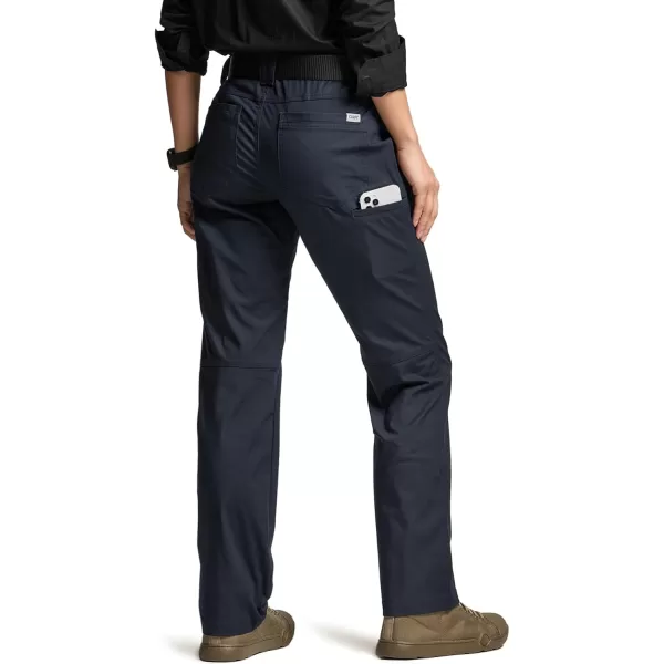 CQR Womens Flex Stretch Tactical Pants Outdoor Hiking Pants with Pockets Water Resistant Ripstop Work PantsSub Rosa Operator Navy