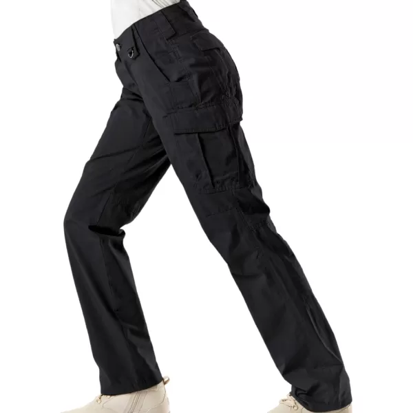 CQR Womens Flex Stretch Tactical Pants Water Resistant Ripstop Work Pants Outdoor Hiking Cargo Pants with PocketsFlexy Cargo Pants Black