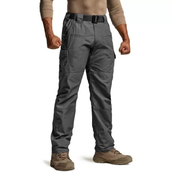 CQR Mens Tactical Pants Water Resistant Ripstop Cargo Pants Lightweight EDC Work Hiking Pants Outdoor ApparelRaider Charcoal