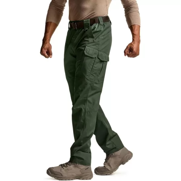 CQR Mens Tactical Pants Water Resistant Ripstop Cargo Pants Lightweight EDC Work Hiking Pants Outdoor ApparelRaider Mag Pocket Green Kelp