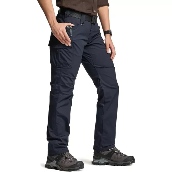 CQR Womens Flex Stretch Tactical Pants Water Resistant Ripstop Work Pants Outdoor Hiking Cargo Pants with PocketsVanguard Operator Navy