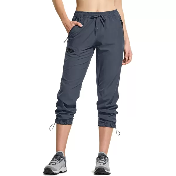 CQR Womens Hiking Outdoor Pants Lightweight Stretch Cargo Pants with Zipper Pockets Water Resistant Athletic PantsAcadia Pants Charcoal