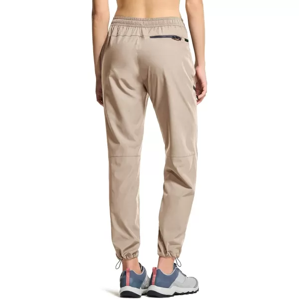 CQR Womens Hiking Outdoor Pants Lightweight Stretch Cargo Pants with Zipper Pockets Water Resistant Athletic PantsAcadia Pants Khaki