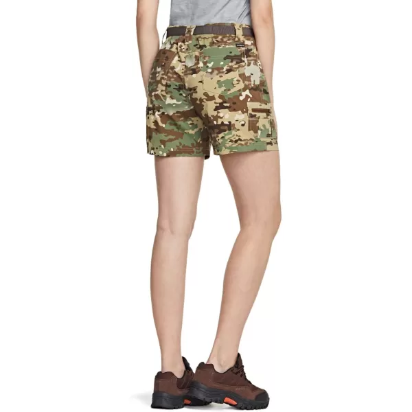 CQR Womens Hiking Shorts Quick Dry Lightweight Travel Shorts UPF 50 UVSPF Stretch Camping Shorts Outdoor ApparelDriflex Utility Camo