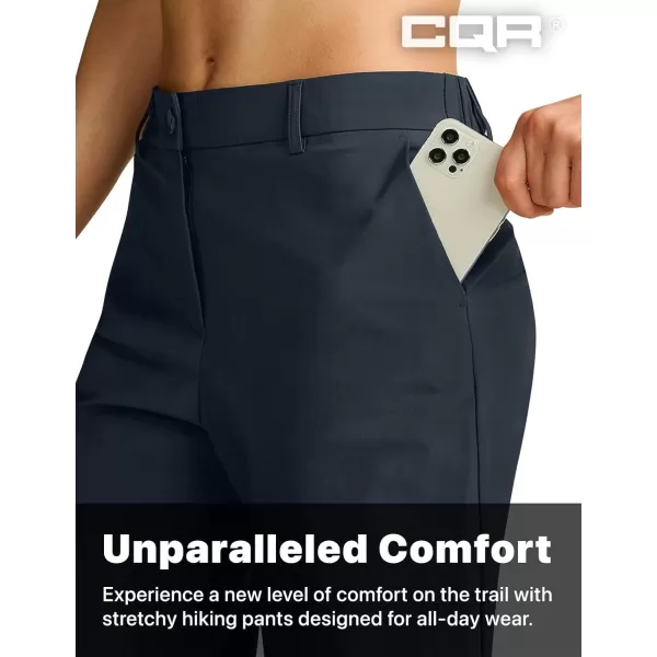 CQR Womens Hiking Shorts Quick Dry Lightweight Travel Shorts UPF 50 UVSPF Stretch Camping Shorts Outdoor ApparelHiking Flex Navy