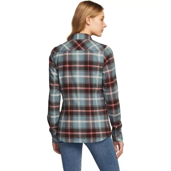 CQR Womens Plaid Flannel Shirt Long Sleeve AllCotton Soft Brushed Casual Button Down ShirtsFlannel Plaid Shirts Windy Melody