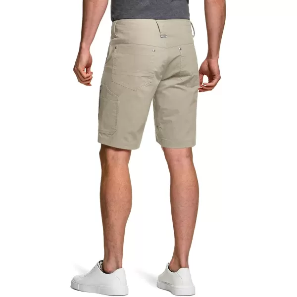 imageCQR Mens Hiking Cargo Shorts Quick Dry Stretch Tactical Outdoor Shorts Lightweight Camping Golf Shorts with Multi PocketsSedona Shorts Desert Sand