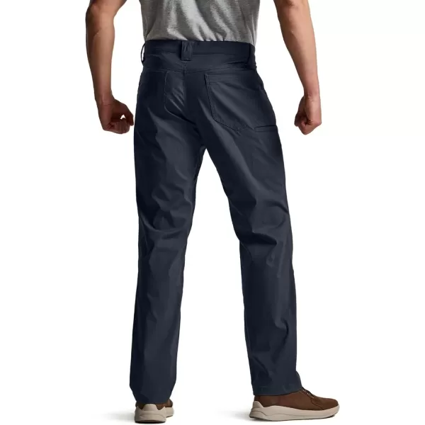 imageCQR Mens Vent Stretch Pants Quick Dry Lightweight Casual Cargo Pants Water Resistant StraightFit Utility Work PantsSedona Urban Pants Operator Navy