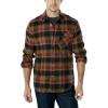 imageCQR Mens All Cotton Flannel Shirt Long Sleeve Casual Button Up Plaid Shirt Brushed Soft Outdoor Shirts