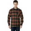 imageCQR Mens All Cotton Flannel Shirt Long Sleeve Casual Button Up Plaid Shirt Brushed Soft Outdoor Shirts