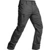 imageCQR Mens Flex Stretch Tactical Pants Water Resistant Ripstop Cargo Pants Lightweight EDC Outdoor Work Hiking PantsIntense Charcoal