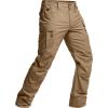 imageCQR Mens Flex Stretch Tactical Pants Water Resistant Ripstop Cargo Pants Lightweight EDC Outdoor Work Hiking PantsIntense Cougar