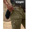 imageCQR Mens Flex Stretch Tactical Pants Water Resistant Ripstop Cargo Pants Lightweight EDC Outdoor Work Hiking PantsIntense Soil Green